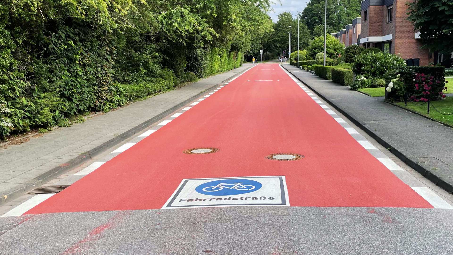 Fahrradstraße in Aachen