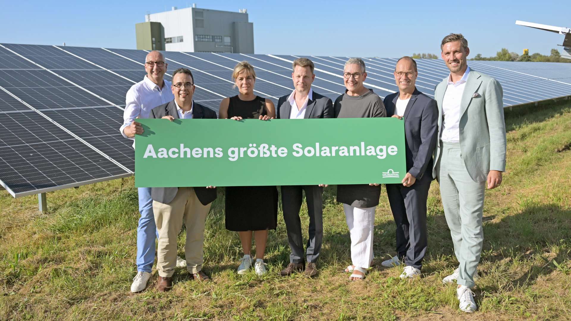 Größte Solaranlage in Aachen bei der Firma Grünenthal