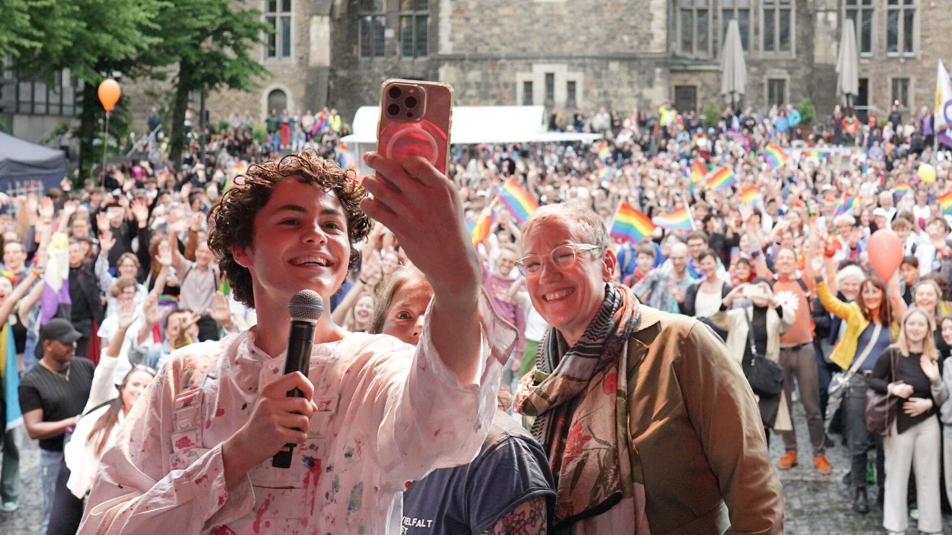 Sibylle Keupen beim CSD Aachen